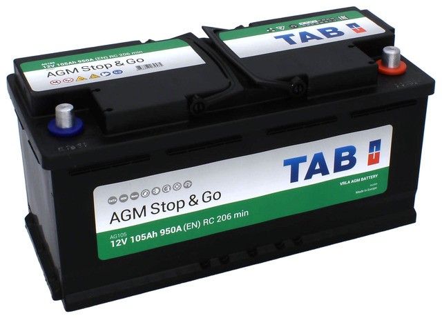 Купить TAB AGM Stop & Go 6СТ-105 (О.П.) 950А 