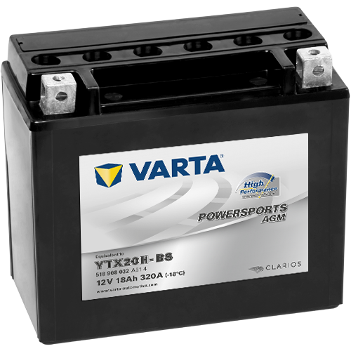 Купить VARTA Powersports AGM High Performance 18Ач 320А (YTX20H-BS)