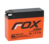 Купить FOX AGM CT12025 2,5Ач 40А (YT4B-BS)