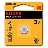 Купить Батарейка Kodak MAX LITHIUM CR1620 3V 1шт.