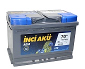 Купить Inci Aku Start-Stop AGM 6СТ-70 (О.П.) 760А